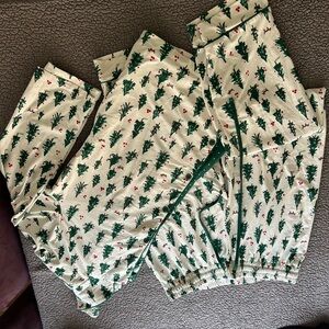 SweetHoney Green and Red Tree Print Pajama Bottoms